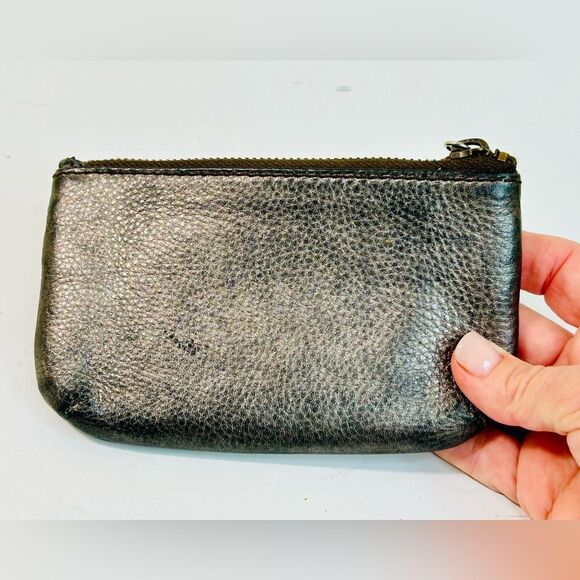 Fossil Metallic Leather Pouch 6” x 3.5” - Picture 4 of 11